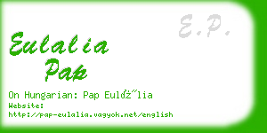 eulalia pap business card